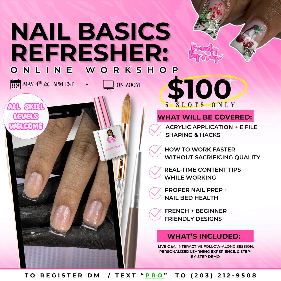 Refine Your Acrylic + Shaping (Live Training Experience)