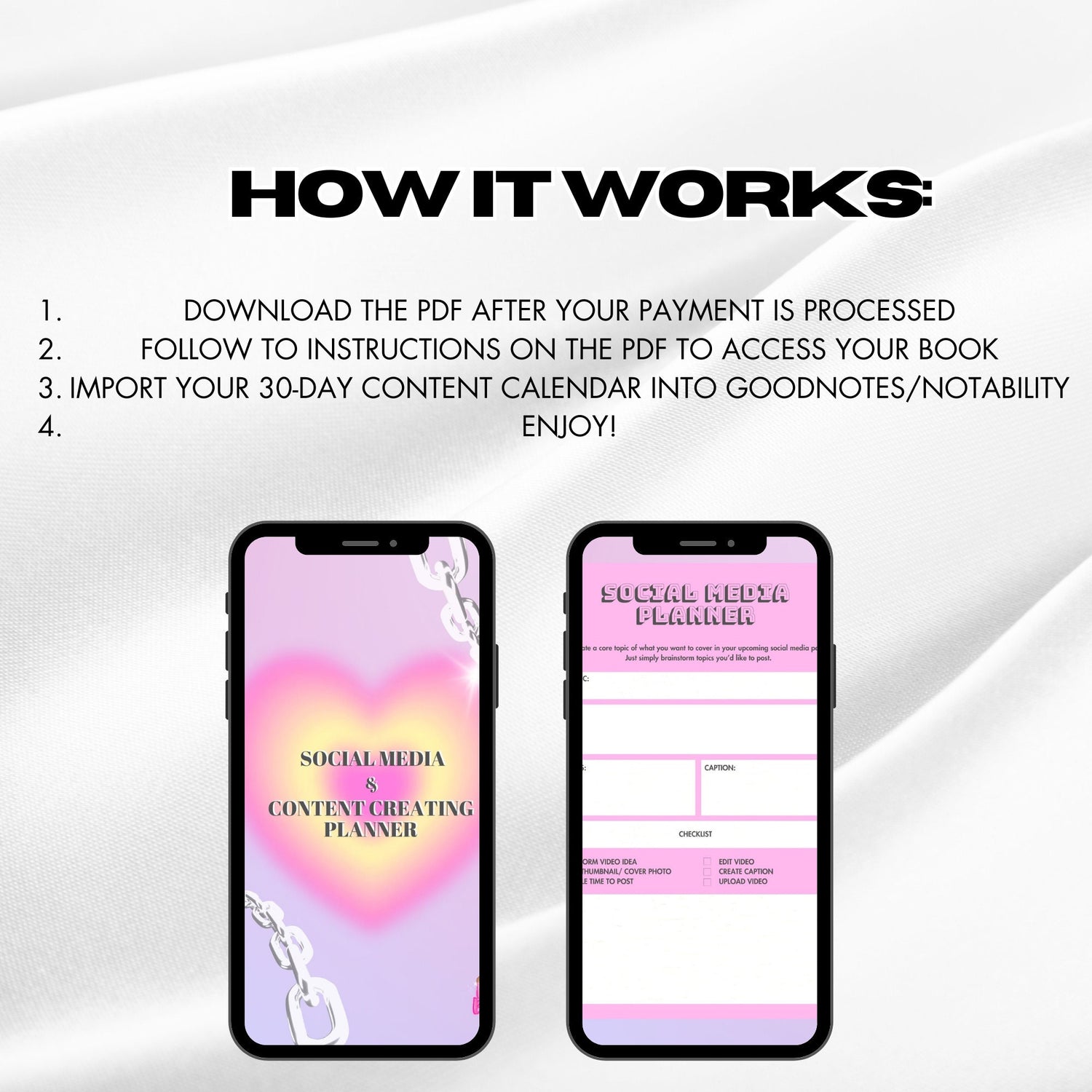 Social Media & Content Creating Planner + 30 Day Content Calendar FREE