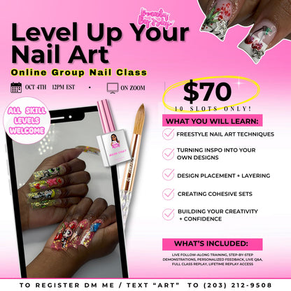 LAY ACRYLIC LIKE A PRO - ONLINE ZOOM GROUP CLASS
