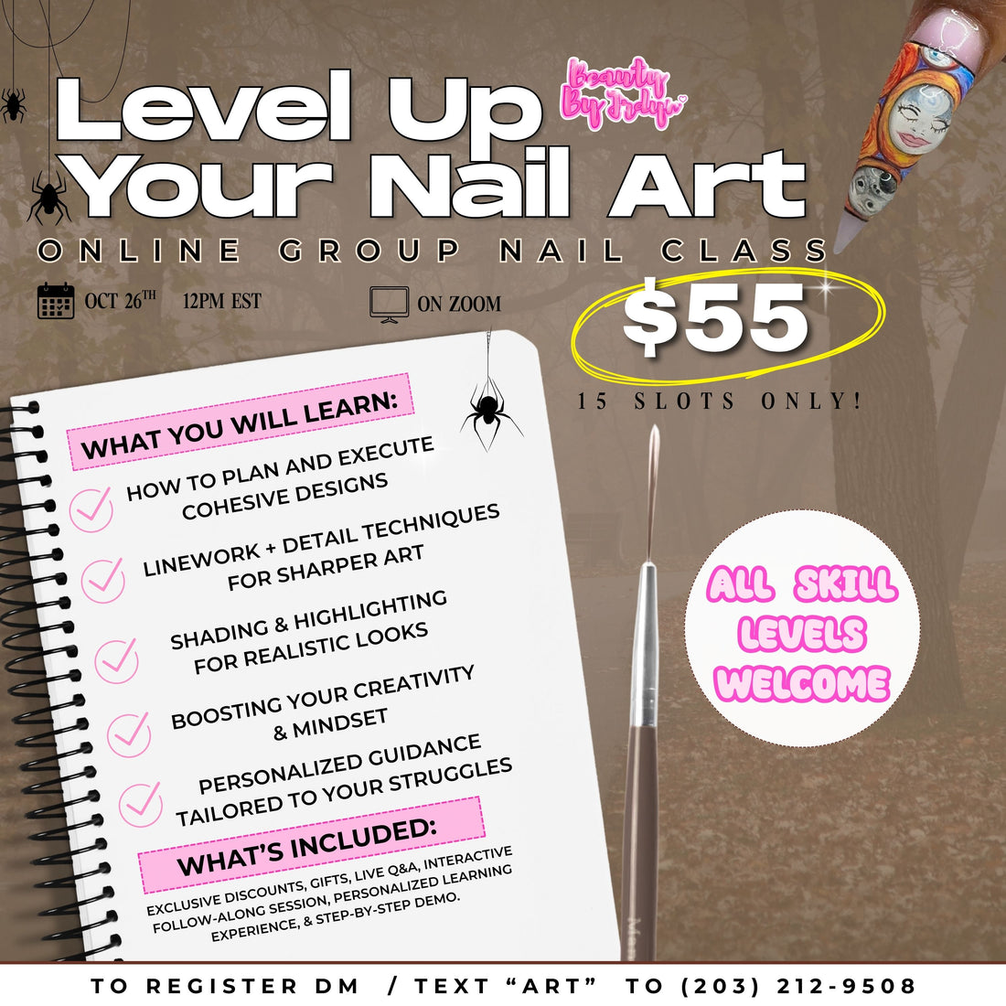 Level Up Your Nail Art ROUND 3🎨— Online group class