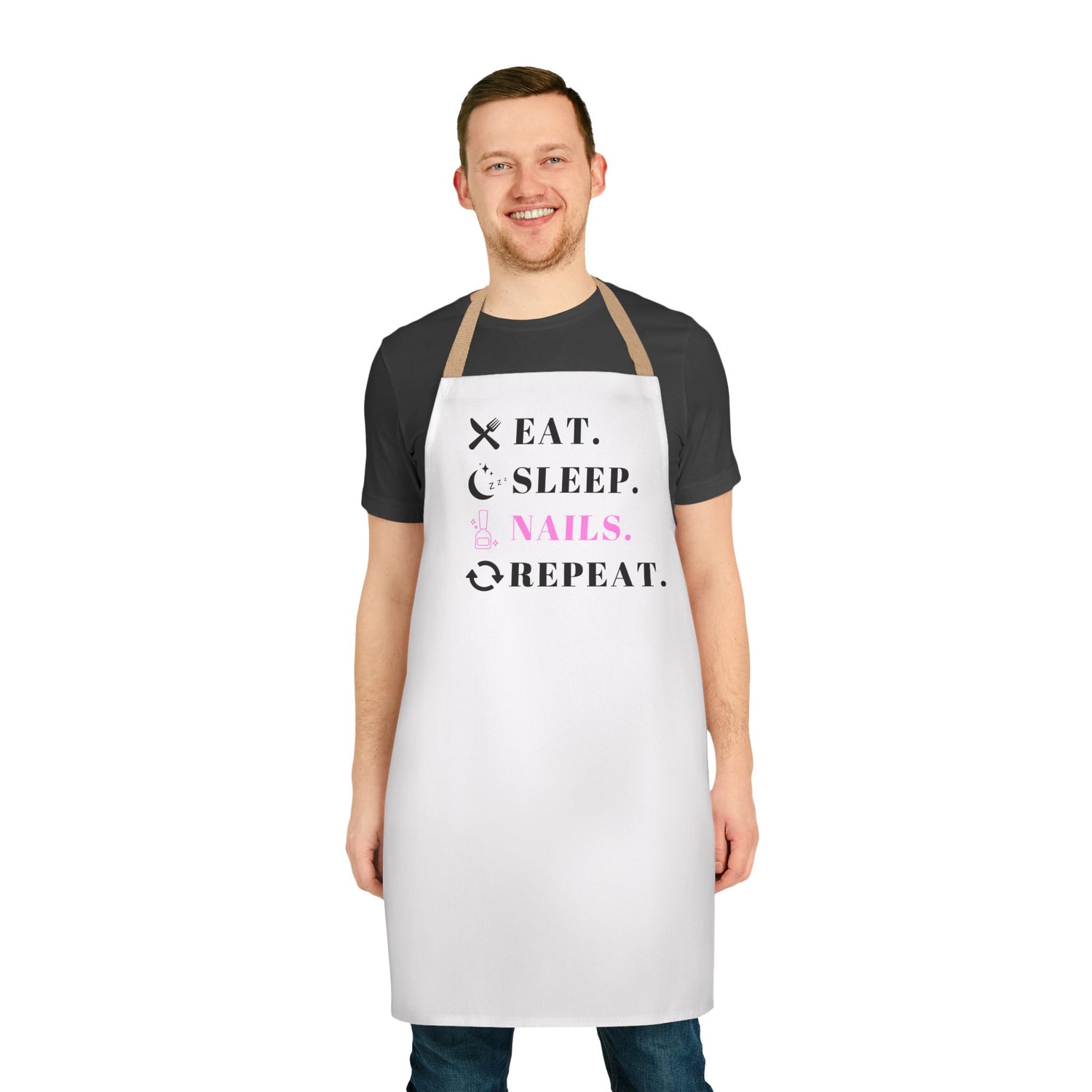 Eat. Sleep. Nails. Repeat Apron