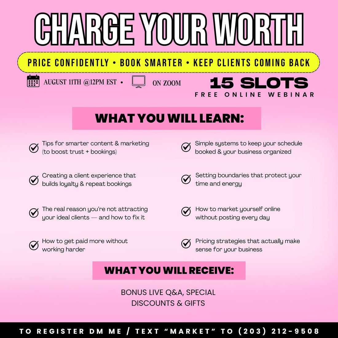 💻 CHARGE YOUR WORTH — Free Online Nail Business Webinar