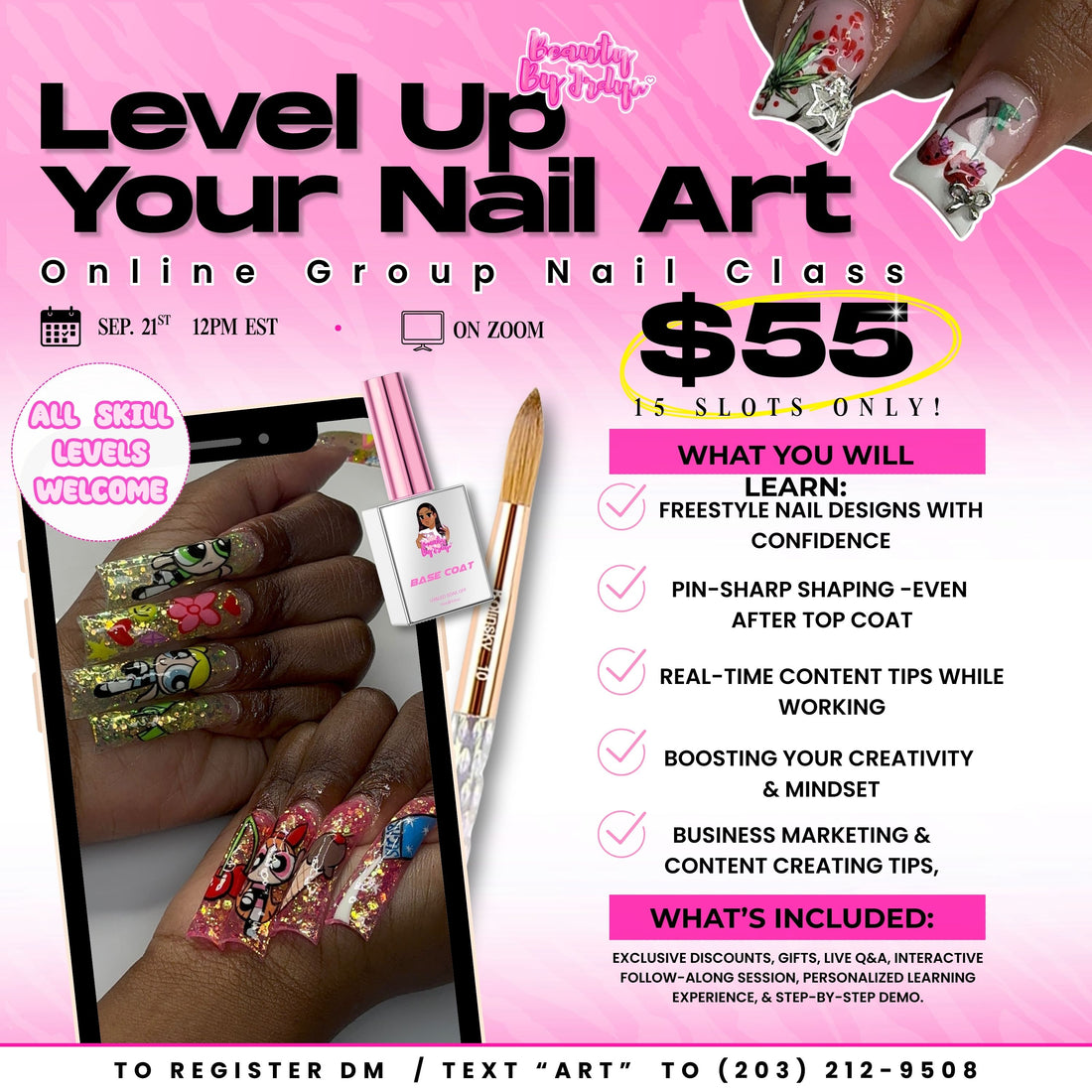 Level Up Your Nail Art ROUND 2🎨— Online group class