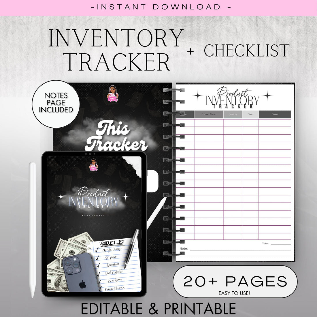 Editable Inventory Tracker