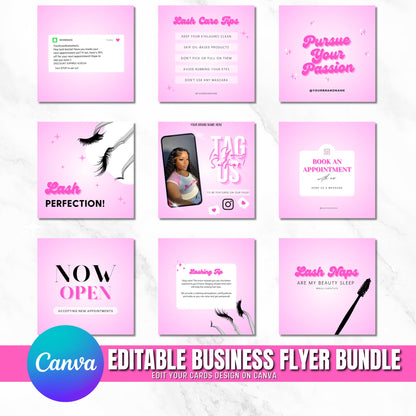 Lash bundle flyer | Canva Template