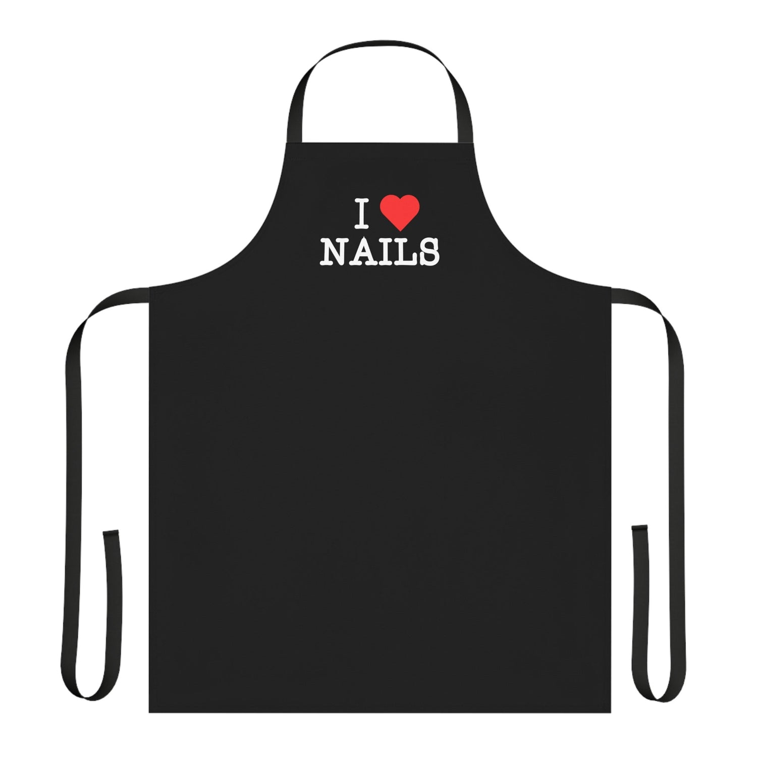 I HEART NAILS Apron - Black