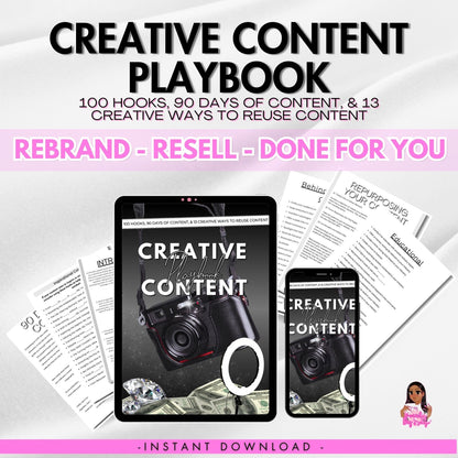 DFY Creative Content Playbook w/ PLR Rights